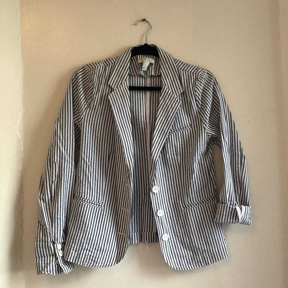 Pinstriped blazer